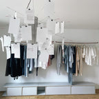 Chandelier Paper and Metal Colorful White Cards Whimsical Modern