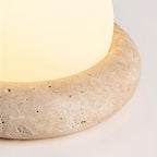Riita Travertine Globe Table Lamp  Mini Maga