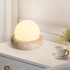 Riita Travertine Globe Table Lamp  Mini Maga