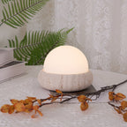 Riita Travertine Globe Table Lamp  Mini Maga