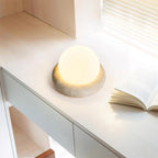 Riita Travertine Globe Table Lamp  Mini Maga