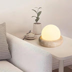 Riita Travertine Globe Table Lamp  Mini Maga