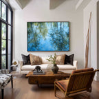 Impressionist Tree Reflection Oil Painting