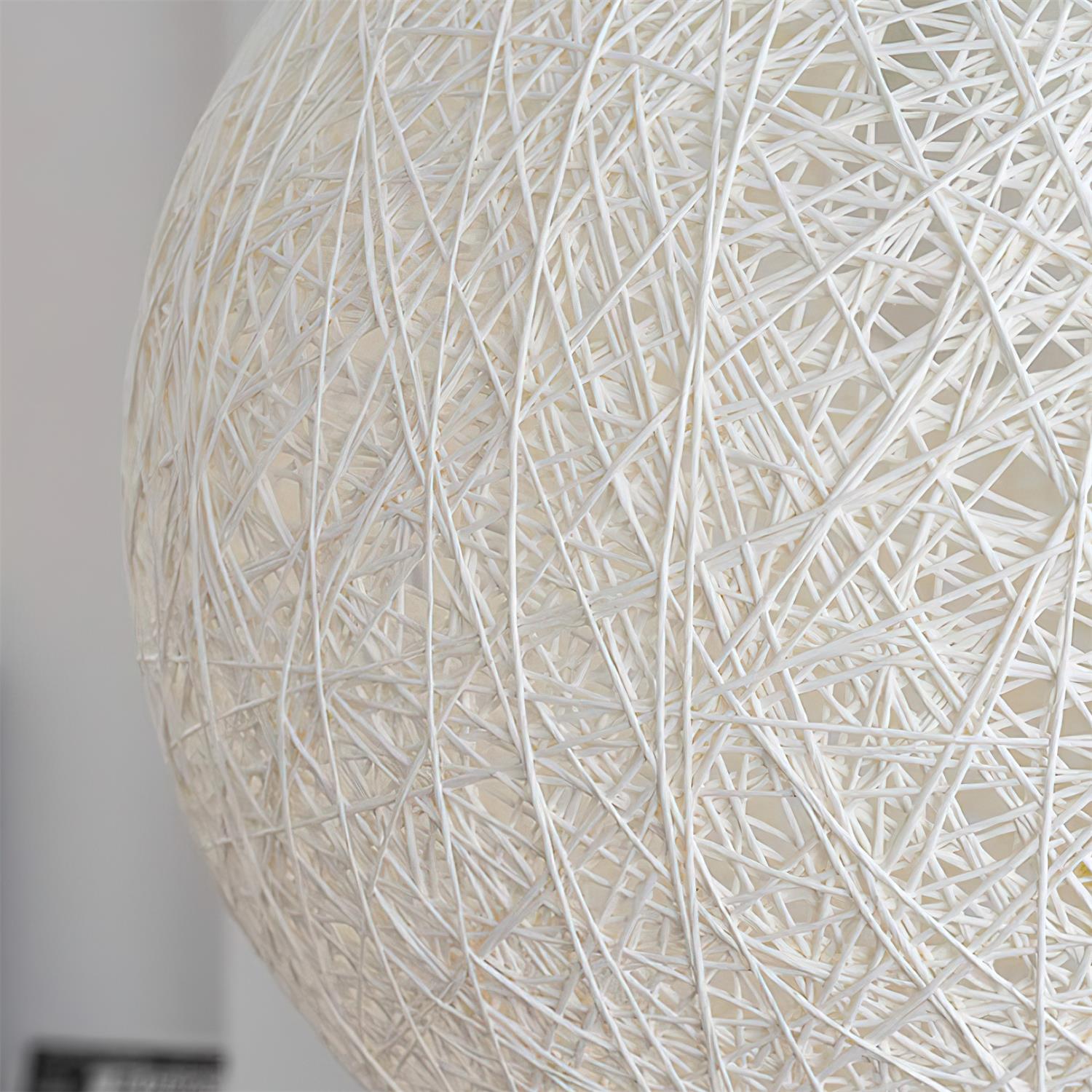 Pendant Light Hemp Rattan Sphere Bohemian