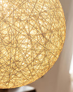 Pendant Light Hemp Rattan Sphere Bohemian