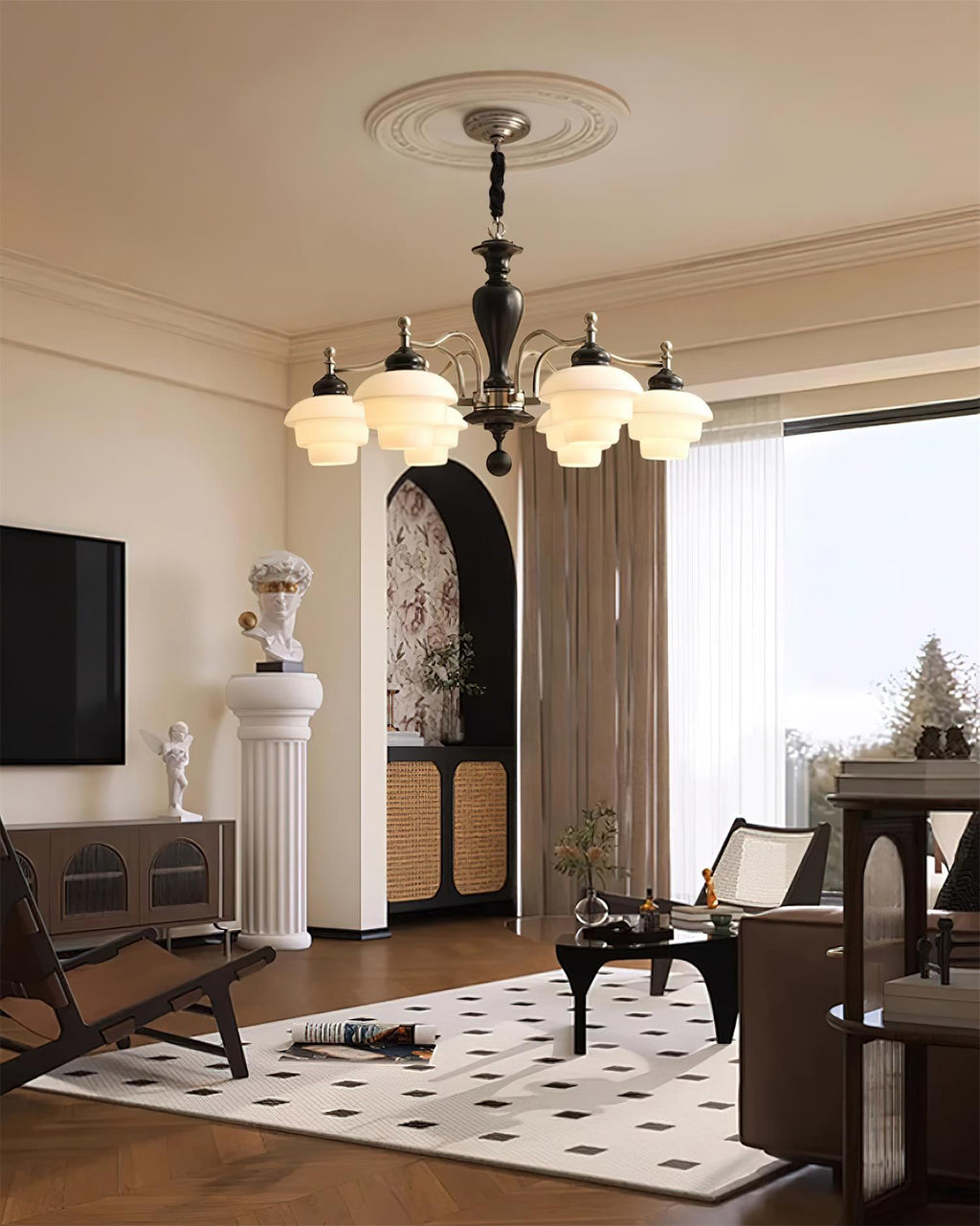 Hovian Wooden Chandelier