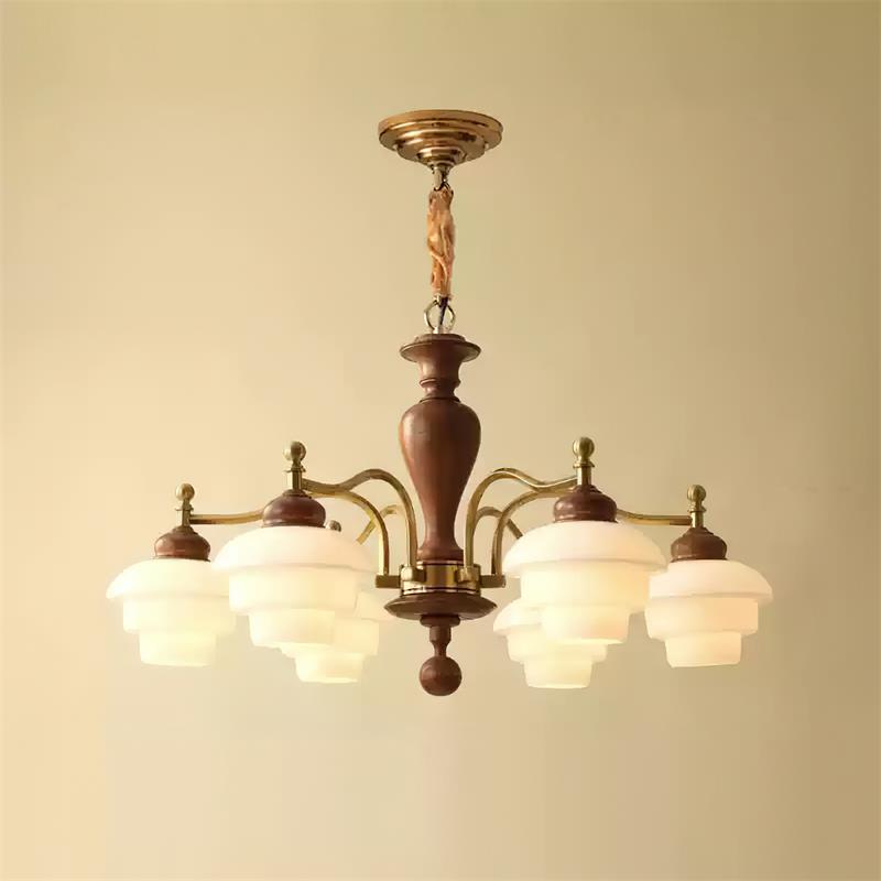 Hovian Wooden Chandelier