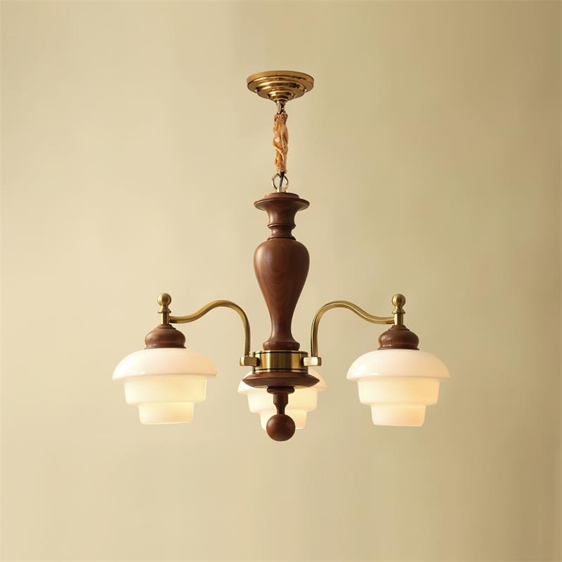 Hovian Wooden Chandelier