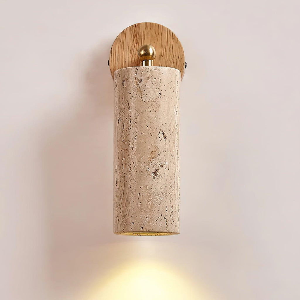 Travion Adjustable Travertine Wall Sconce