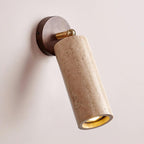 Travion Adjustable Travertine Wall Sconce