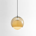 Pendant Light Double Globe Shade Glass Modern Minimalist Ambient