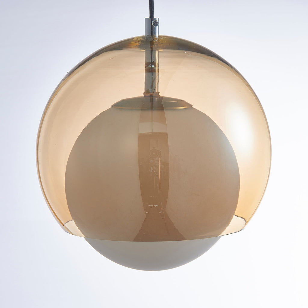 Pendant Light Double Globe Shade Glass Modern Minimalist Ambient