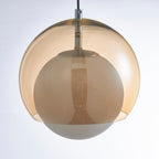 Pendant Light Double Globe Shade Glass Modern Minimalist Ambient
