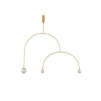 Arisha Minimalist Linear Mobile Pendant Light, Black