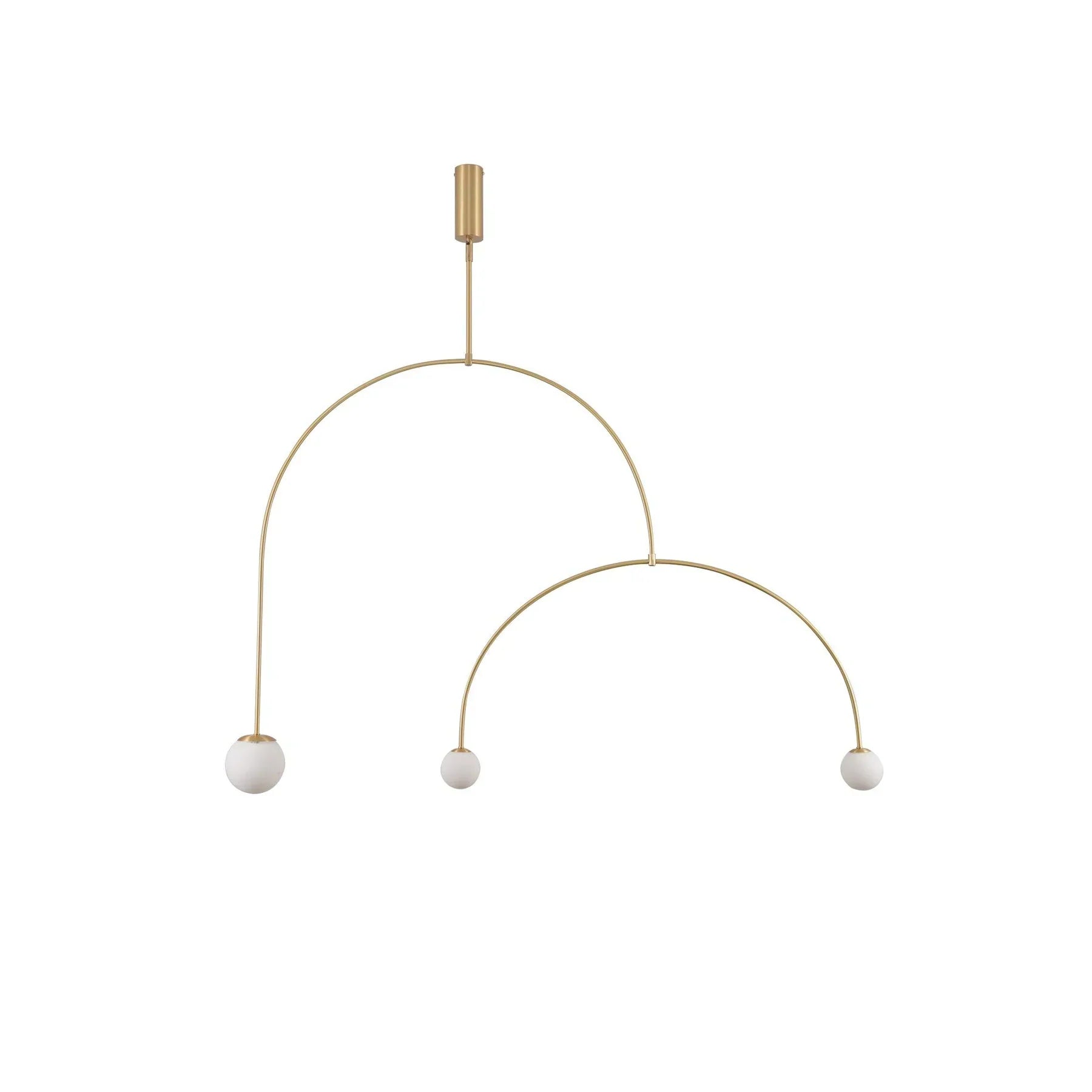 Arisha Minimalist Linear Mobile Pendant Light, Black