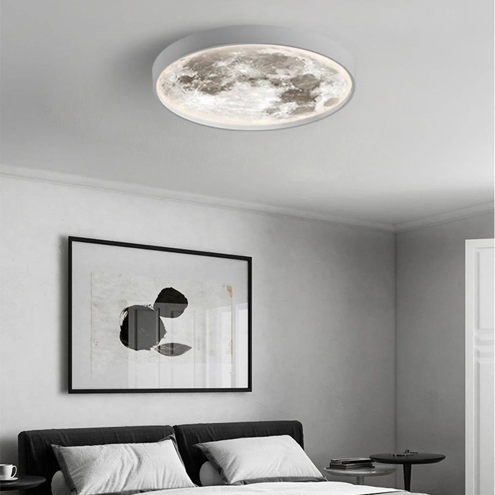 Arisha Modern Flush Mount Ceiling Light Black/White Bedroom