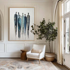 Minimalist Abstract Figures Oil Painting