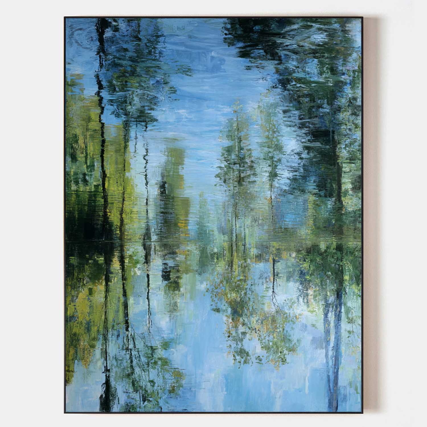 Monet-Style River Reflection Painting