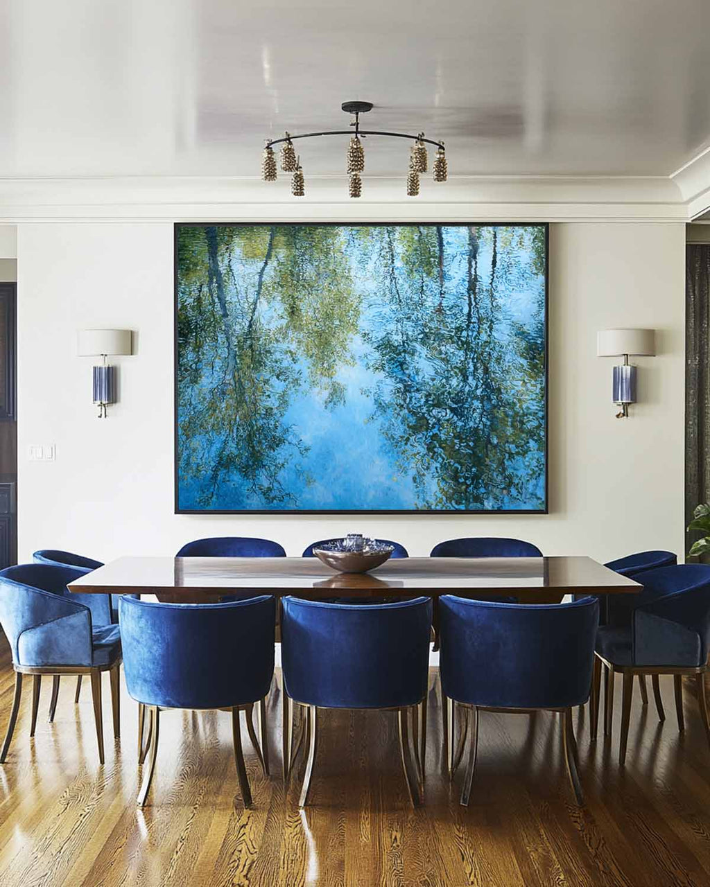 Impressionist Tree Reflection Oil Painting