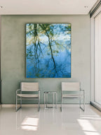 Vibrant Tree Reflection Oil Painting