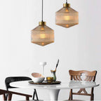Valentina Modern LED Pendant Light Smoke Gray Glass Bedroom
