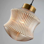 Valentina Modern LED Pendant Light Smoke Gray Glass Bedroom