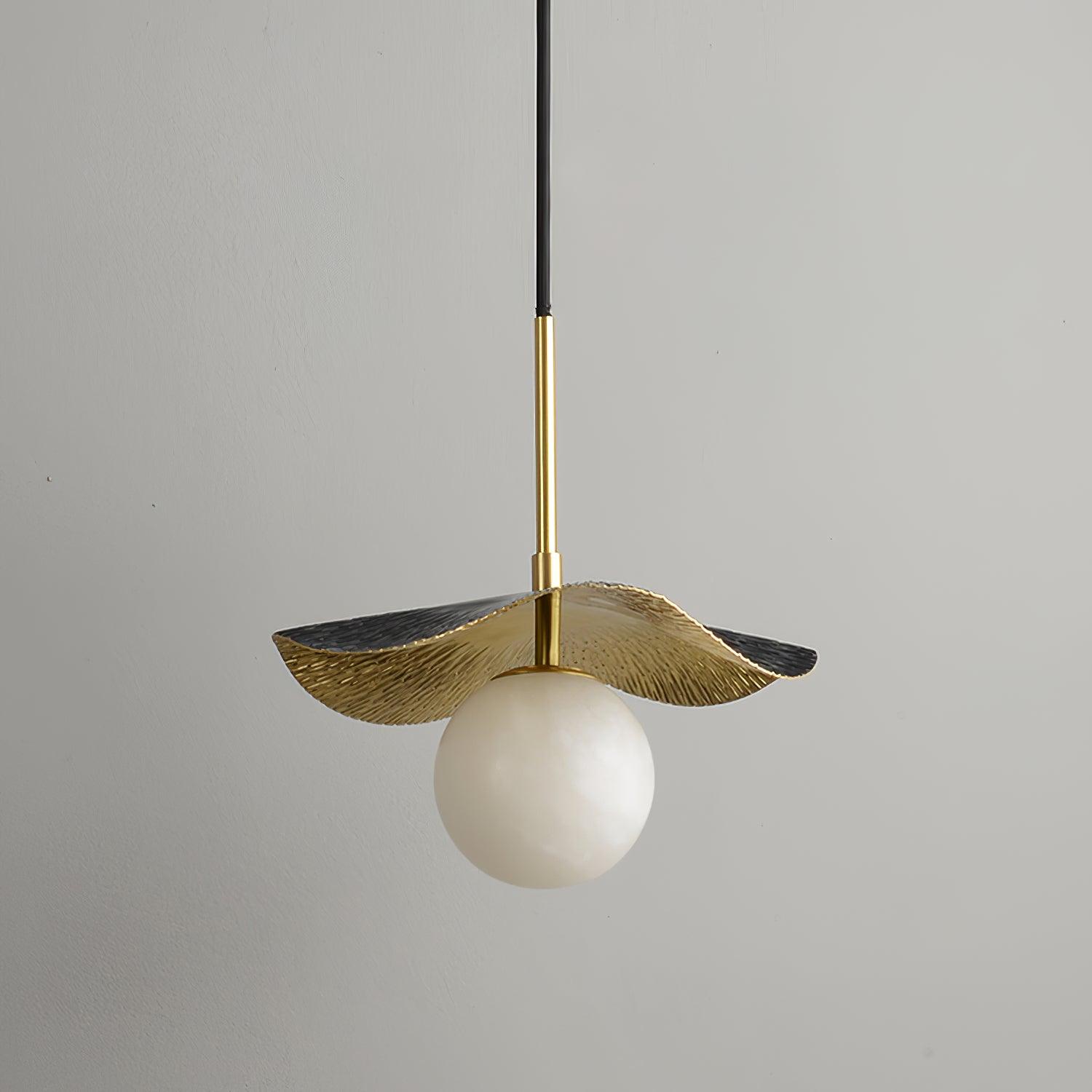 Ivvynen Leaf Canopy Alabaster Pendant Light