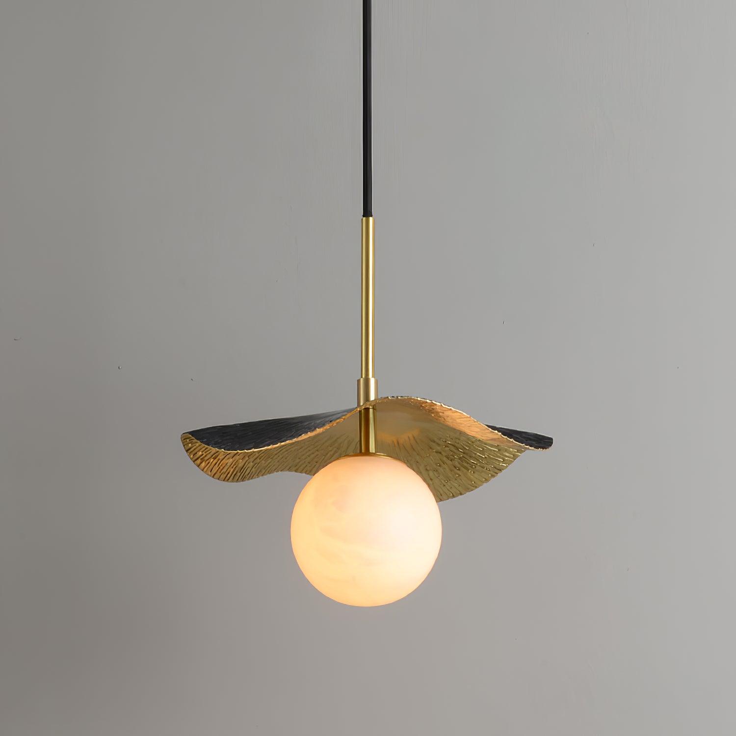 Ivvynen Leaf Canopy Alabaster Pendant Light