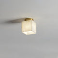 Otheyra  Globe Brass Alabaster  Ceiling Light