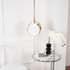 Synoryra Dual Disc Alabaster Pendant Light