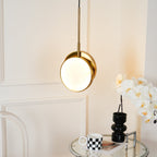 Synoryra Dual Disc Alabaster Pendant Light