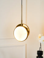 Synoryra Dual Disc Alabaster Pendant Light