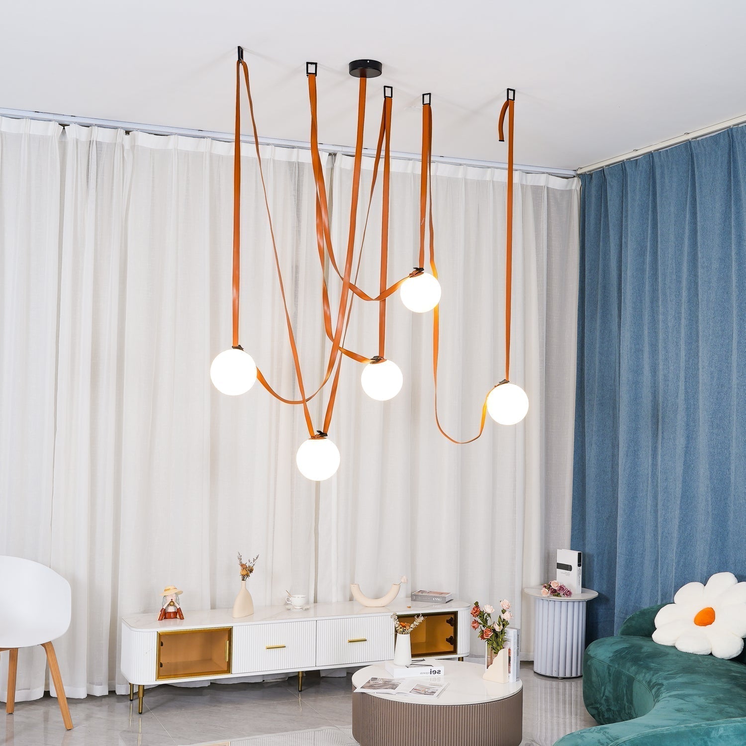 Zephira Multiple Belt Pendant Light