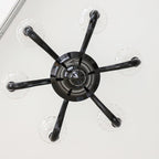 Aurora Chandelier Black Murano Candle Arm Glass Classic