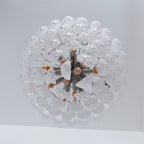 Aurora Chandelier Clear Murano Glass Dewdrop Layered