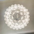 Aurora Chandelier Clear Droplets Murano Glass Waterfall Diamond