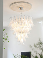 Aurora Chandelier Murano Glass Petals Vintage