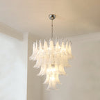 Aurora Chandelier Murano Glass Petals Vintage