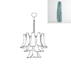 Aurora Chandelier Murano Glass Petals Vintage