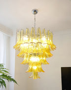 Aurora Chandelier Murano Glass Petals Vintage