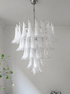 Aurora Chandelier Murano Glass Petals Vintage
