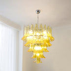 Aurora Chandelier Murano Glass Petals Vintage