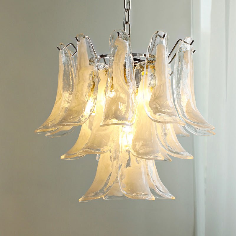 Aurora Chandelier Murano Glass Petals Vintage