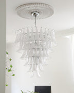Aurora Chandelier Murano Glass Petals Vintage