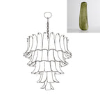 Aurora Chandelier Murano Glass Petals Vintage