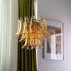 Aurora Chandelier Murano Glass Petals Vintage
