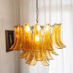 Aurora Chandelier Murano Glass Petals Vintage