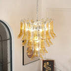 Aurora Chandelier Murano Glass Petals Vintage