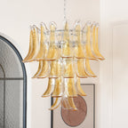 Aurora Chandelier Murano Glass Petals Vintage