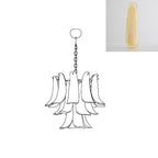 Aurora Chandelier Murano Glass Petals Vintage
